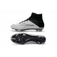 Cristiano Ronaldo Nike Mercurial Superfly 4 FG Shoes Leather White Black