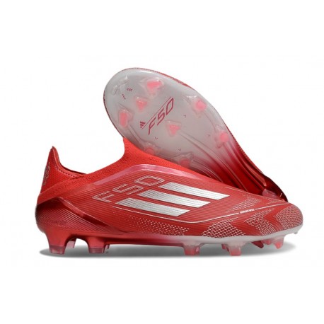 adidas F50 LL Elite FG Soccer Shoes Red Silver