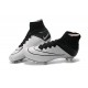 Cristiano Ronaldo Nike Mercurial Superfly 4 FG Shoes Leather White Black