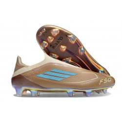 adidas F50 LL Elite FG X Bad Bunny Cardboard Cream White Bright Cyan