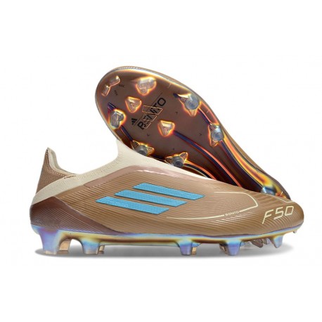 adidas F50 LL Elite FG X Bad Bunny Cardboard Cream White Bright Cyan