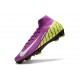 Nike Zoom Mercurial Superfly X Elite FG Purple White Yellow