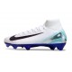 Nike Zoom Mercurial Superfly X Elite FG White Black Blue