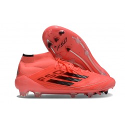 adidas F50 Elite Mid-Cut Firm Ground Cleats Turbo Aurora Black Platin Met