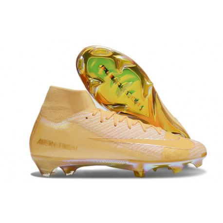 Nike Zoom Mercurial Superfly X Elite FG Yellow Gold