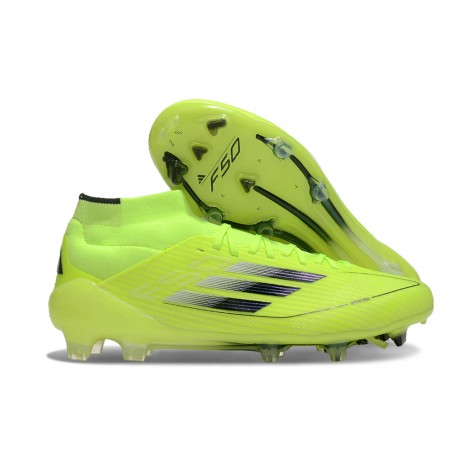 adidas F50 Elite Mid-Cut Firm Ground Cleats Volt Black