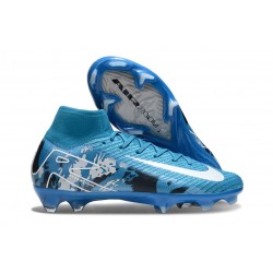 Nike Air Zoom Mercurial Superfly 10 Elite FG Blue White