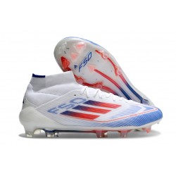 adidas F50 Elite Mid-Cut FG Advancement - White Solar Red Lucid Blue