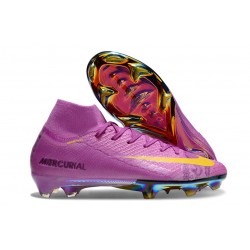 Nike Air Zoom Mercurial Superfly 10 Elite FG Purple Yellow