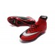 Cristiano Ronaldo Nike Mercurial Superfly 4 FG Shoes Red White Black