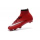 Cristiano Ronaldo Nike Mercurial Superfly 4 FG Shoes Red White Black