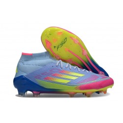 adidas F50 Elite Mid-Cut FG Celestial Victory - Blue Fusion Lucid Lemon Lucid Pink