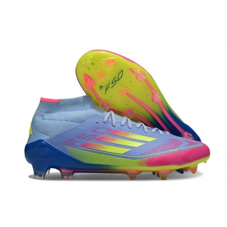 adidas F50 Elite Mid-Cut FG Celestial Victory - Blue Fusion Lucid Lemon Lucid Pink