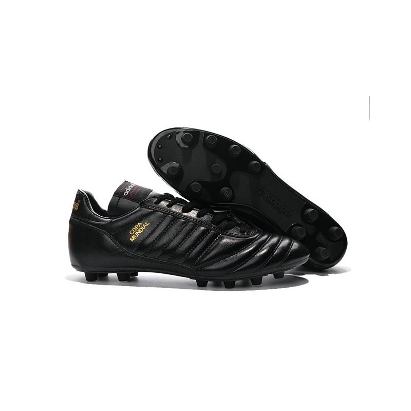 adidas Copa Mundial FG K-Leather Football Shoes Black Golden