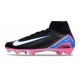 New Nike Zoom Mercurial Superfly 10 Elite FG Black Pink White Blue