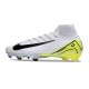 New Nike Zoom Mercurial Superfly 10 Elite FG White Black Yellow