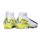 New Nike Zoom Mercurial Superfly 10 Elite FG White Black Yellow