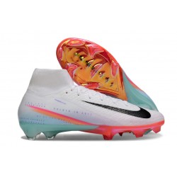 New Nike Zoom Mercurial Superfly 10 Elite FG White Black Orange