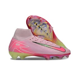 New Nike Zoom Mercurial Superfly 10 Elite FG Pink Yellow