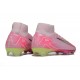 New Nike Zoom Mercurial Superfly 10 Elite FG Pink Yellow