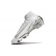 New Nike Zoom Mercurial Superfly 10 Elite FG White Silver