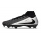New Nike Zoom Mercurial Superfly 10 Elite FG Black Silver