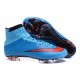 Cristiano Ronaldo Nike Mercurial Superfly 4 FG Shoes Blue Red