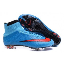 Cristiano Ronaldo Nike Mercurial Superfly 4 FG Shoes Blue Red