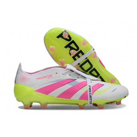 Adidas 2025 Predator Elite FT FG White Lucid Pink Lucid Lemon