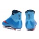 Cristiano Ronaldo Nike Mercurial Superfly 4 FG Shoes Blue Red