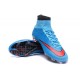 Cristiano Ronaldo Nike Mercurial Superfly 4 FG Shoes Blue Red