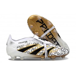 adidas Predator Elite Fold-Over Tongue FG White Core Black Met Gold