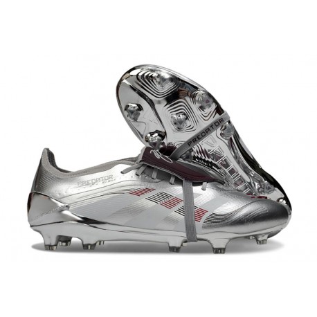 adidas Predator Elite Fold-Over Tongue FG Silver