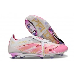 adidas Predator Elite Fold-Over Tongue FG White Pink Gold