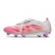 adidas Predator Elite Fold-Over Tongue FG White Pink Gold