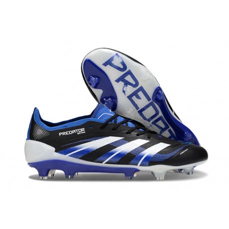 adidas Predator Elite FG Soccer Boots Black White Blue