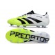 adidas Predator Elite FG Soccer Boots White Black Lucid Lemon