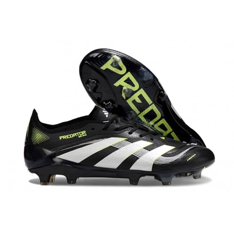 adidas Predator Elite FG Soccer Boots Black White Lucid Lemon