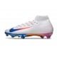 Nike Air Zoom Mercurial Superfly X Elite FG White Blue Red