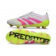 adidas Predator Elite FG Soccer Boots White Lucid Pink Lucid Lemon