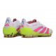 adidas Predator Elite FG Soccer Boots White Lucid Pink Lucid Lemon