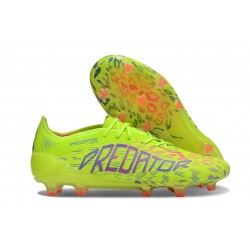 adidas Predator Elite FG Soccer Boots Lucid Lemon Lucid Pink Blue Fusion