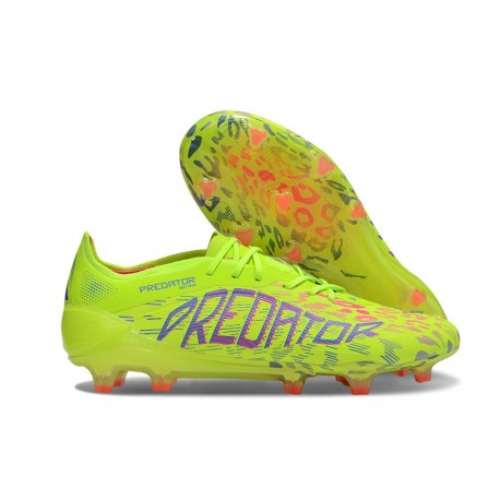 adidas Predator Elite FG Soccer Boots Lucid Lemon Lucid Pink Blue Fusion
