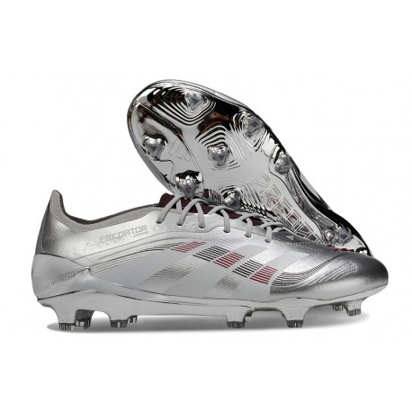 adidas Predator Elite FG Soccer Boots Silver