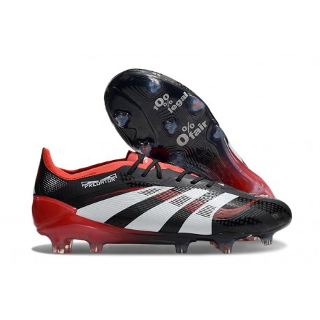 adidas Predator Elite FG Soccer Boots Black White Red