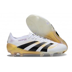 adidas Predator Elite FG Soccer Boots White Black Gold Met