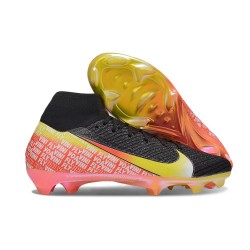 Nike Air Zoom Mercurial Superfly X Elite FG Black Yellow Red