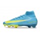 Nike Air Zoom Mercurial Superfly X Elite FG Blue Yellow