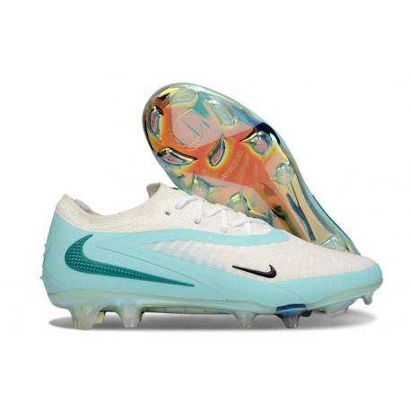 Nike Phantom 6 Elite Low Gras Football Boots White Blue
