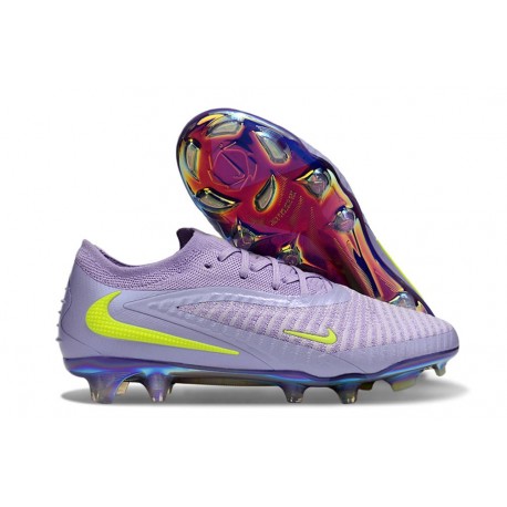 Nike Phantom 6 Elite Low Gras Football Boots Purple Yellow